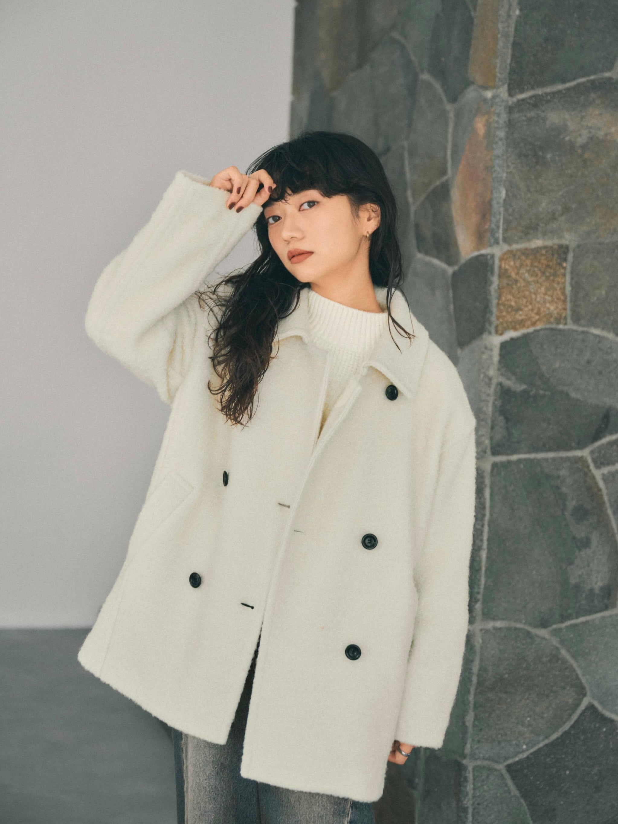 ウールループダブルコート | 小柄・低身長女性向けファッション通販