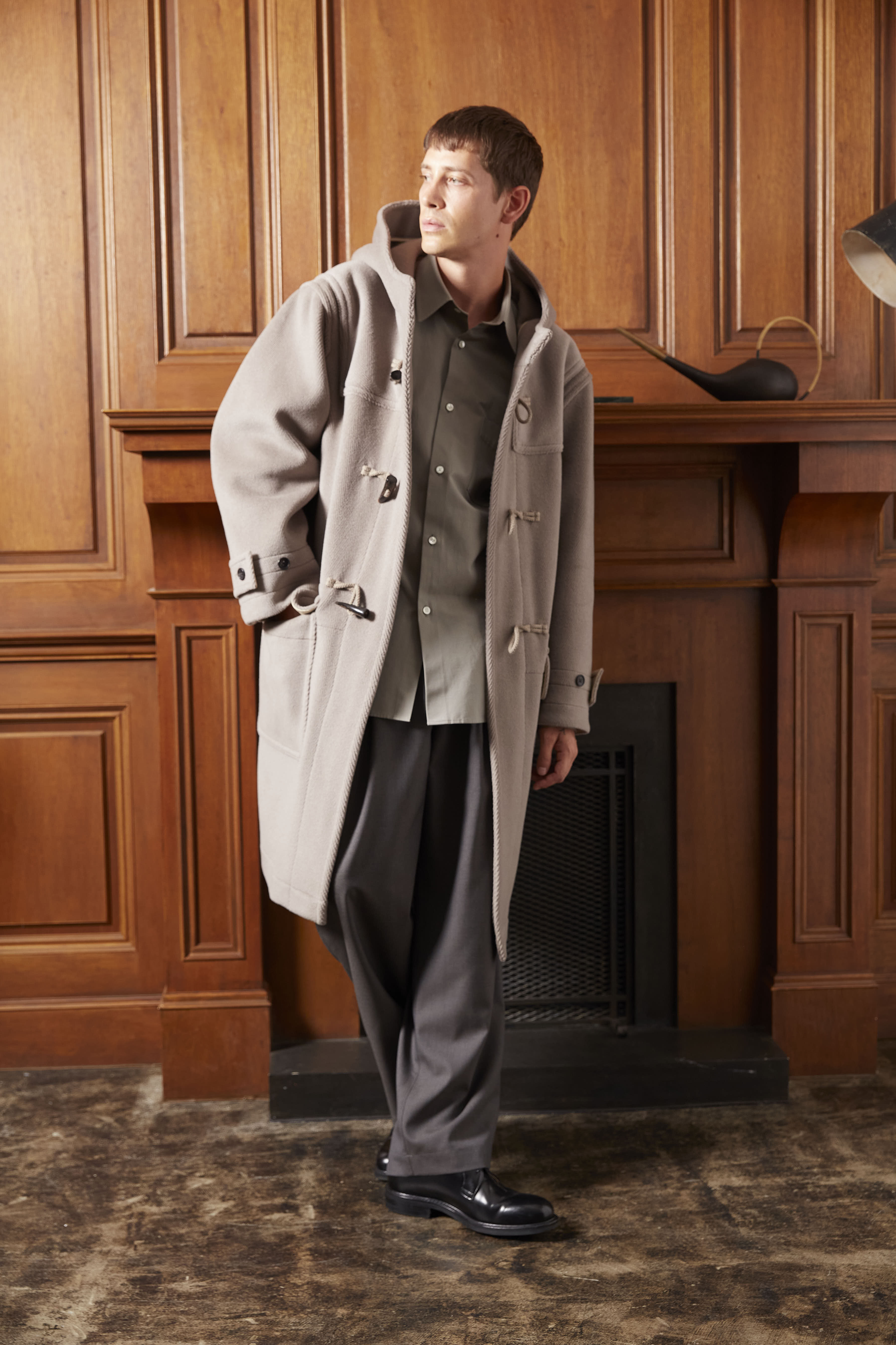 超極上品 チベット社 ムーアブルックカットパイル ダッフルコート H