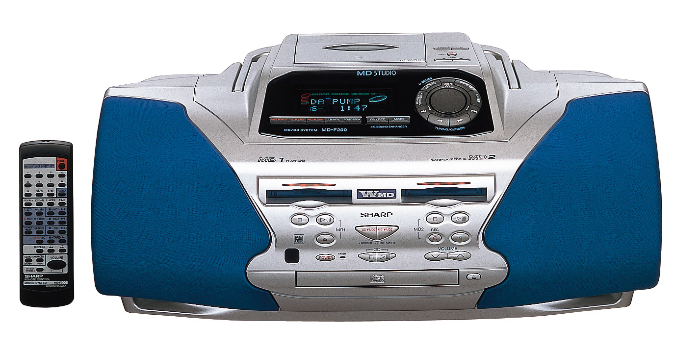 W－MDラジカセ＜MD－F200＞