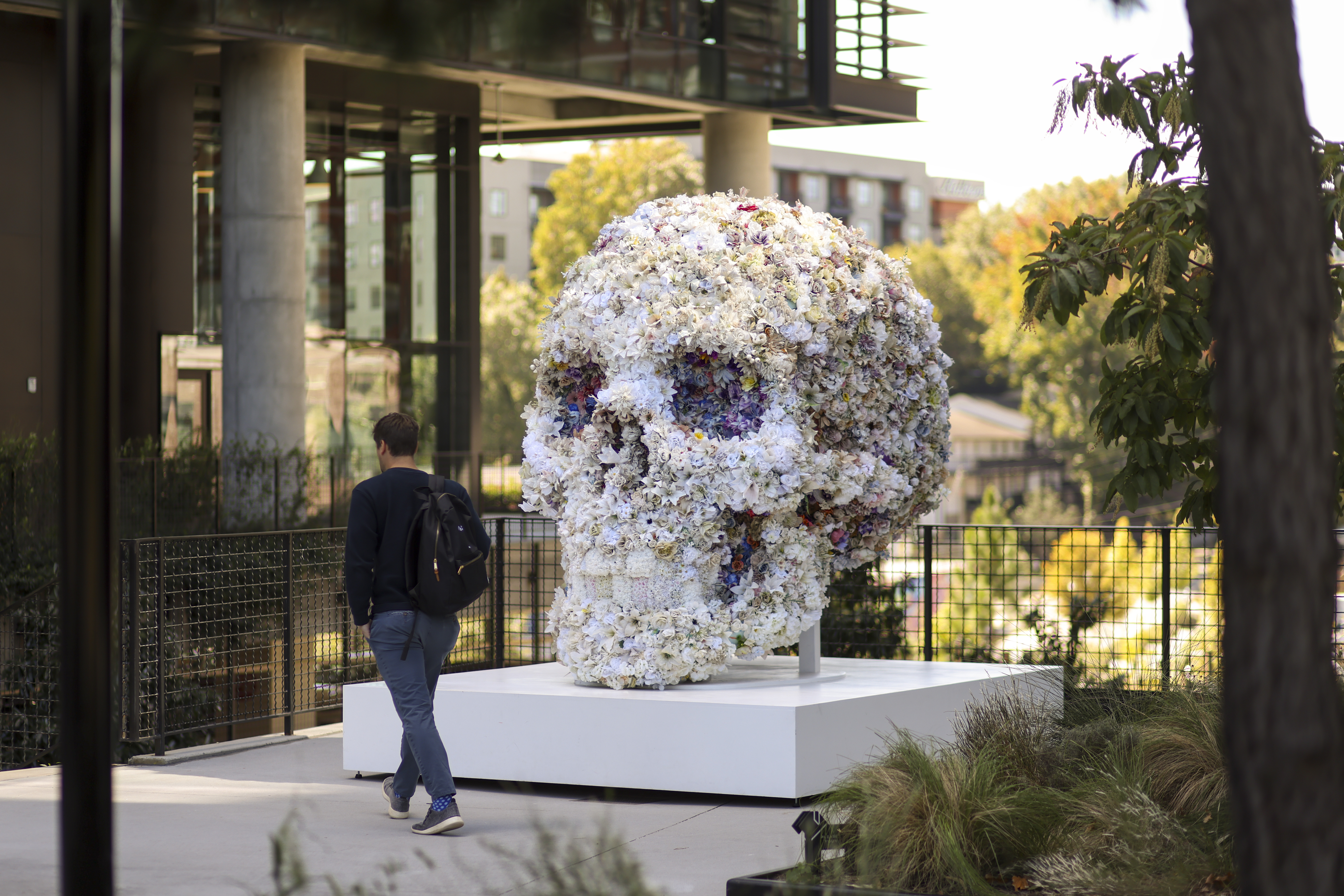 Massive art piece on the Beltline features flowers from Georgia