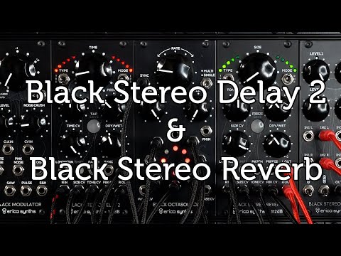 Erica Synths Black Stereo Reverb — Clockface Modular