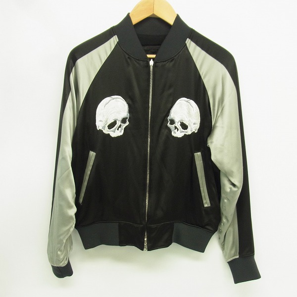 mastermind/マスターマインド 初期 シルク100% スカル/ロゴ刺繍