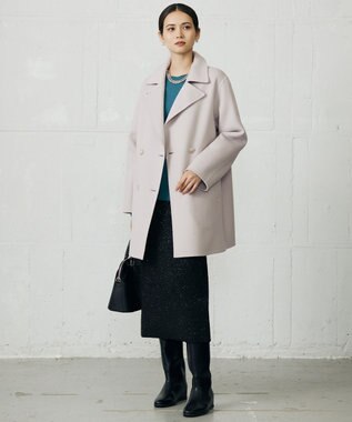 ウールリバーダブルブレストコート / 自由区 | ファッション通販