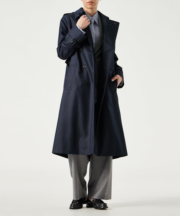 ポールスミス アンゴラウール ステンカラーコート ロング 大きいサイズ