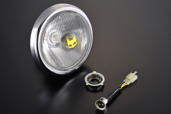 マーシャル】モンキー・エイプ用ヘッドライト[クリアーレンズ] - Cuby