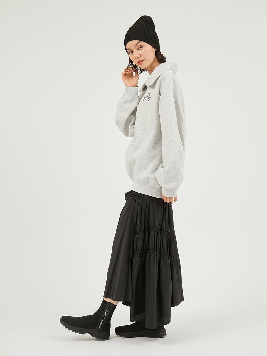 New Balance for emmi】Track side フリースハーフジップ(スウェット