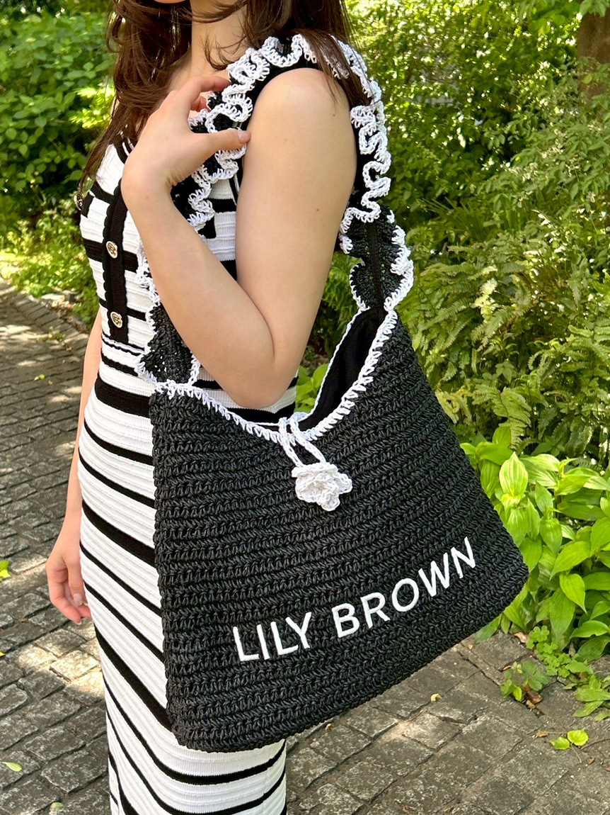 LILY BROWN×MARY QUANT】ペーパーラウンドフリルバッグ(バッグ)｜LILY