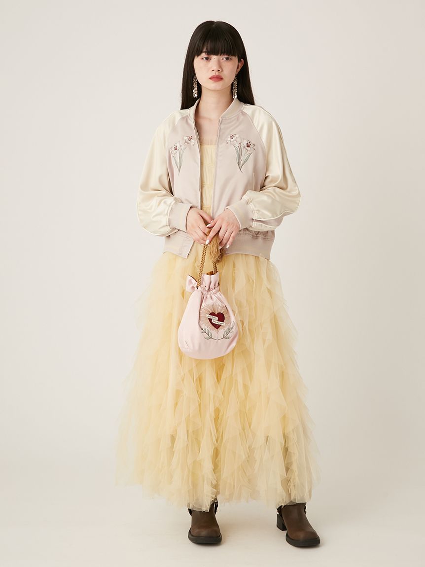 LILY BROWN×KEITA MARUYAMA】エンブロイダリーリバーシブルスカジャン