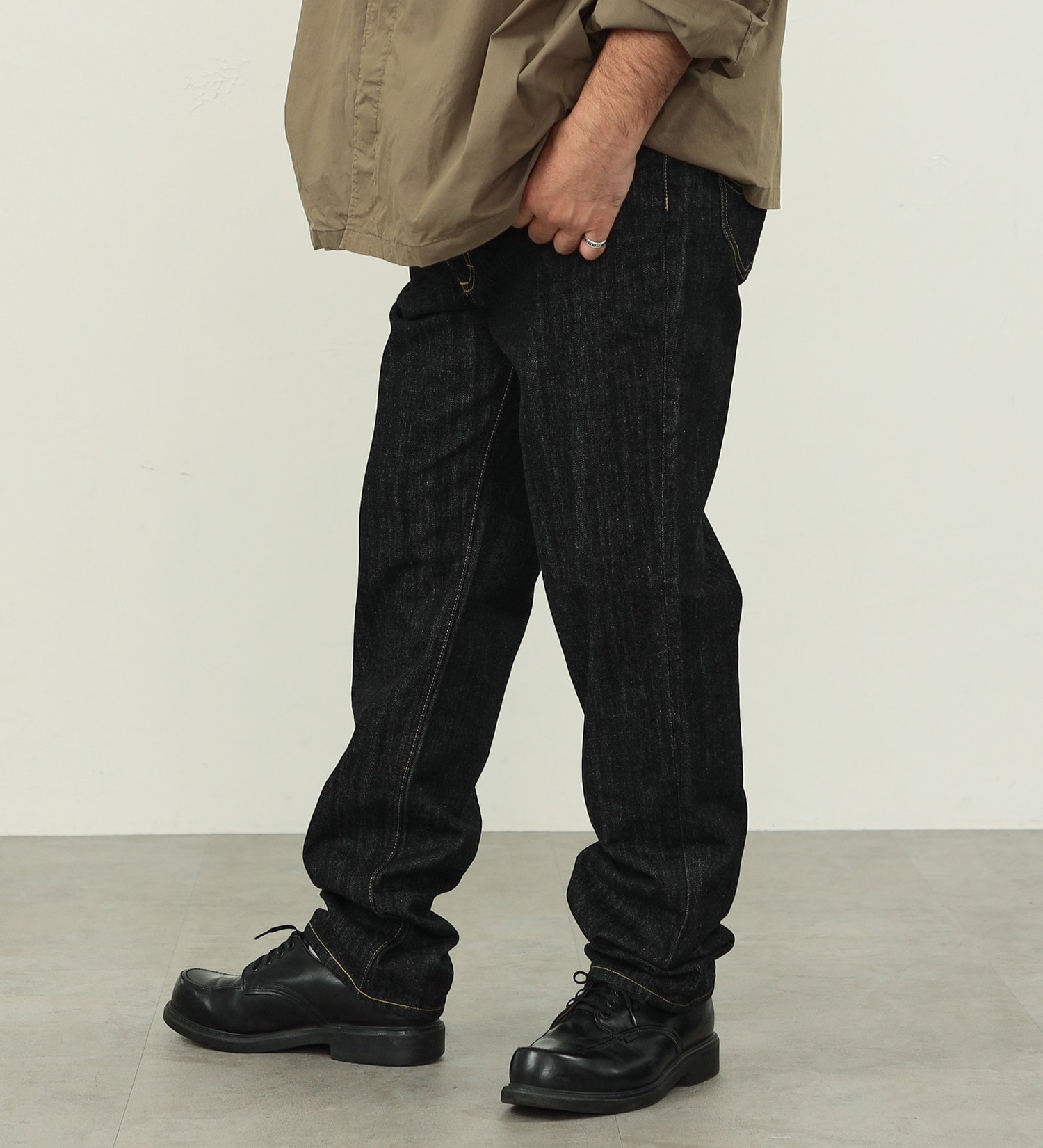 大きいサイズ】AMERICAN STANDARD 201 ストレートジーンズ【股下長め