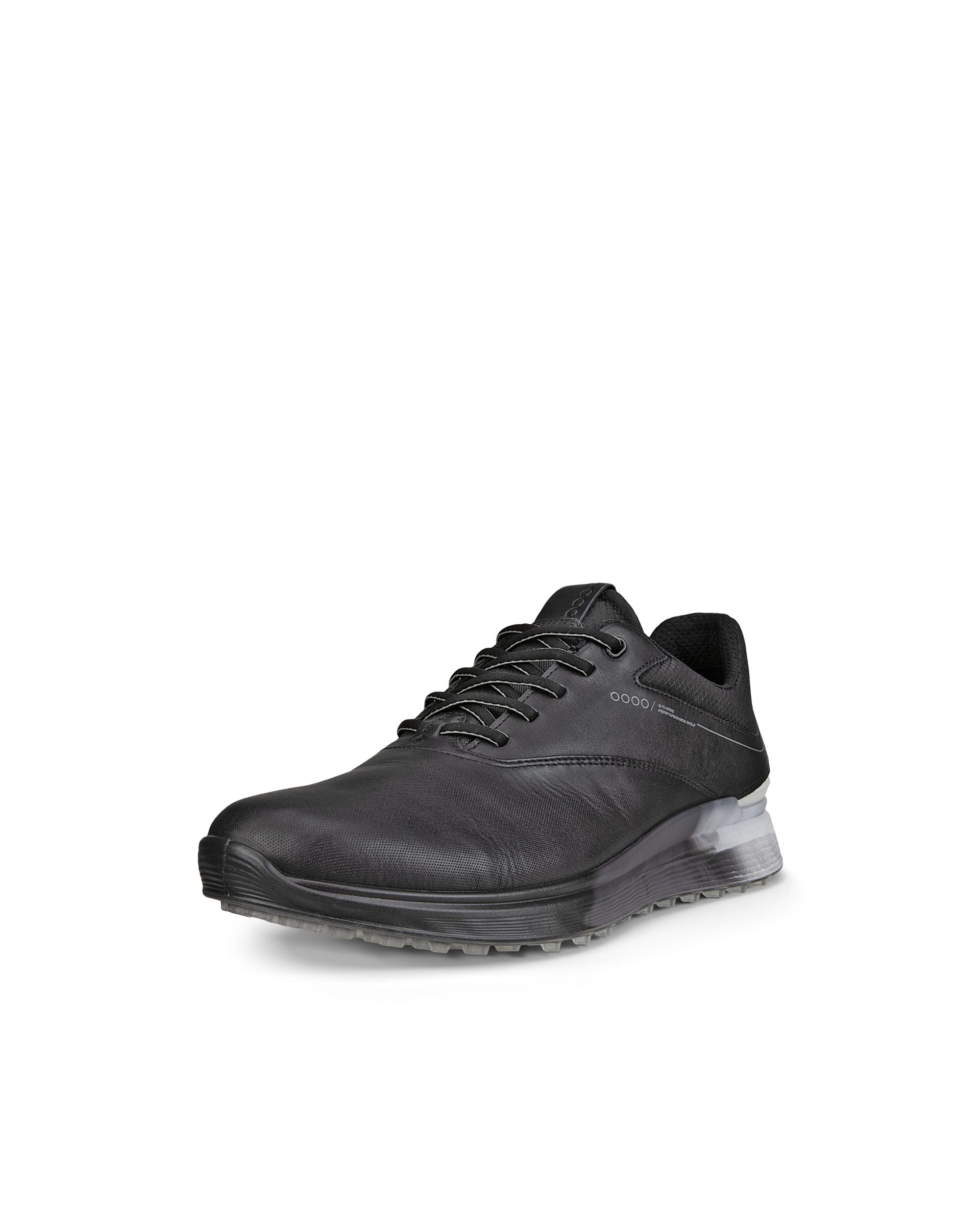 Men's ECCO® Golf S-Three Leather Gore-Tex Shoe | Black