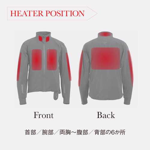 Heat Master 12Vヒートインナージャケット アーバンタイプ 3.5AMP