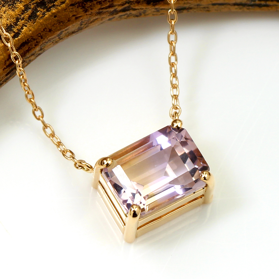 ビズー公式】アメトリン K18(18金) ネックレス セラム | 希少石カラー