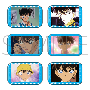 名探偵コナン スクエア缶バッジコレクション／毛利蘭: キャラグッズ