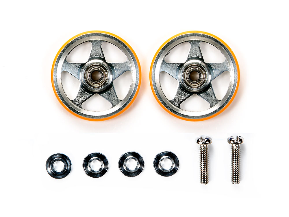 タミヤ ミニ四駆特別企画 19mmプラリング付アルミベアリングローラー