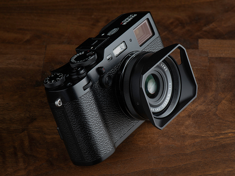 FUJIFILM X100シリーズ専用のアルミ角型フード - デジカメ Watch