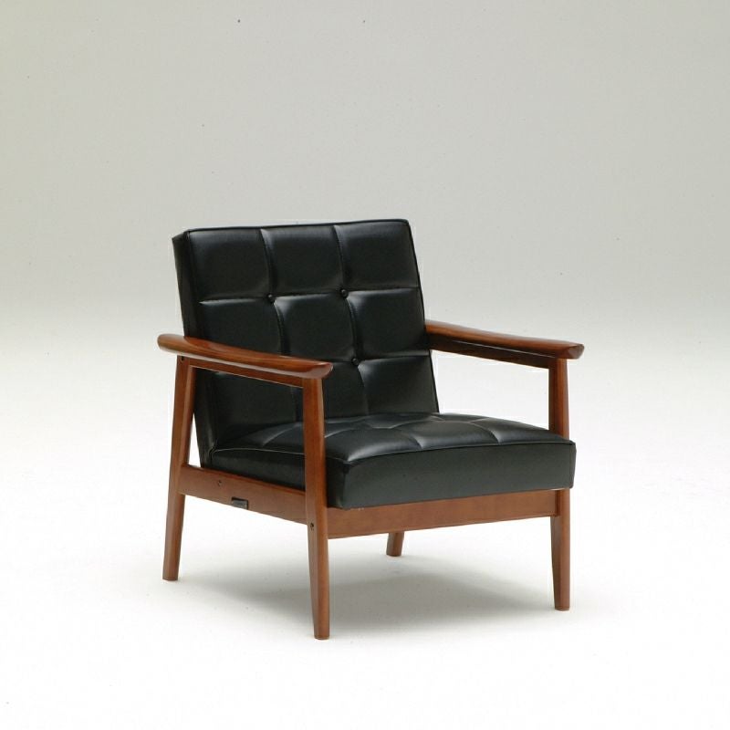 カリモク60 Kチェア 1シーター スタンダードブラック［W36140BW