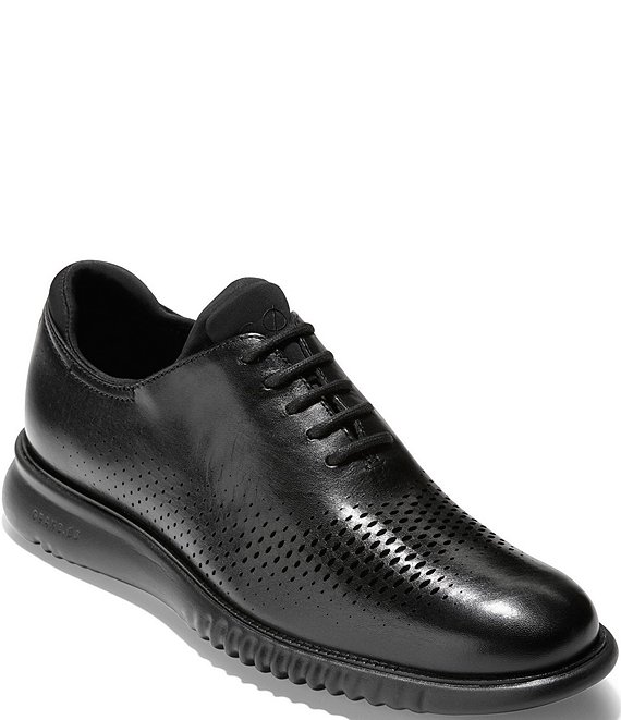 Cole Haan Men's 2.ZERØGRAND Perforated Leather Laser Cut Oxfords