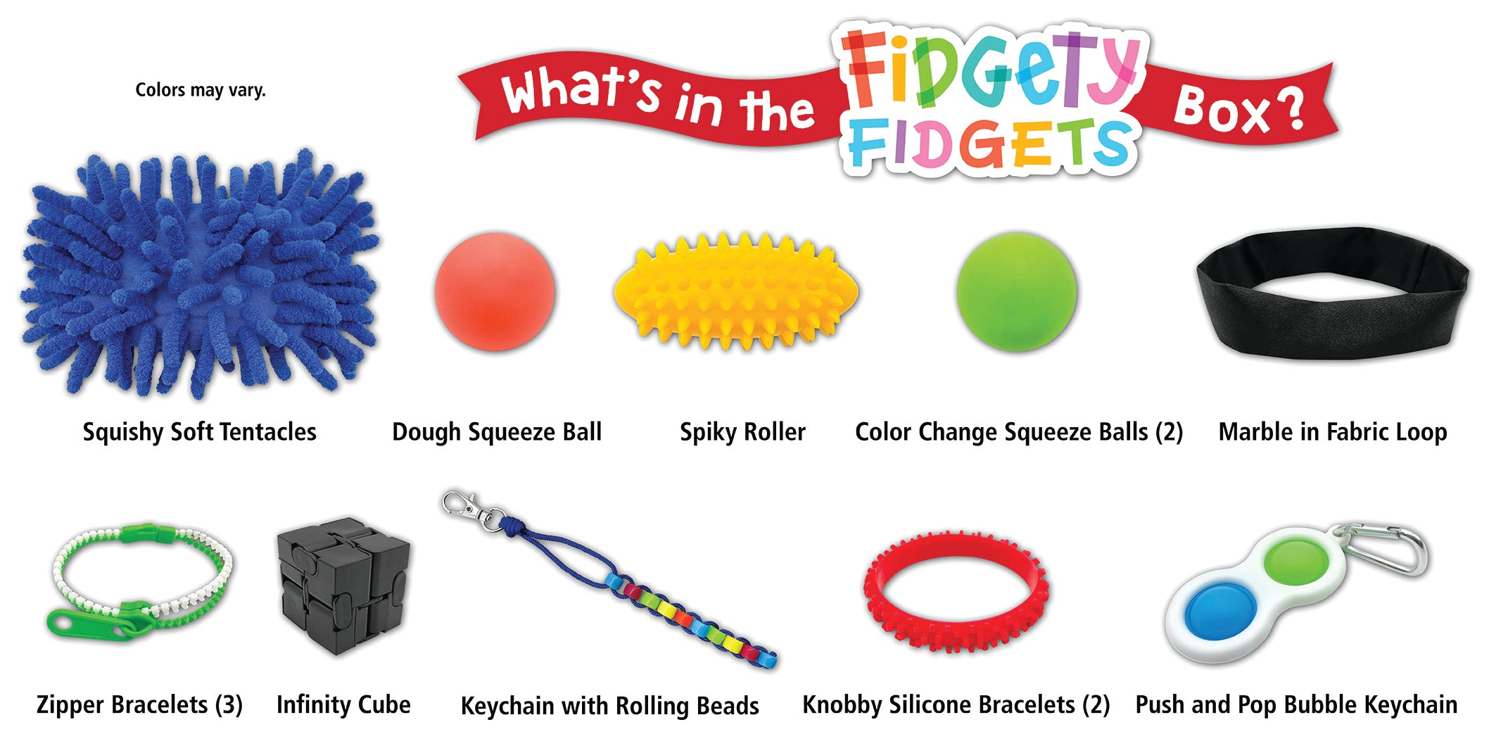 Fidgety Fidget Box | Fidget Toys Box for Kids | Different Roads