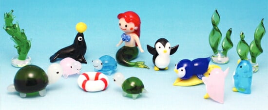 dショッピング |【ガラス細工】 ラッコ（海獺） ミニチュア フィギュア