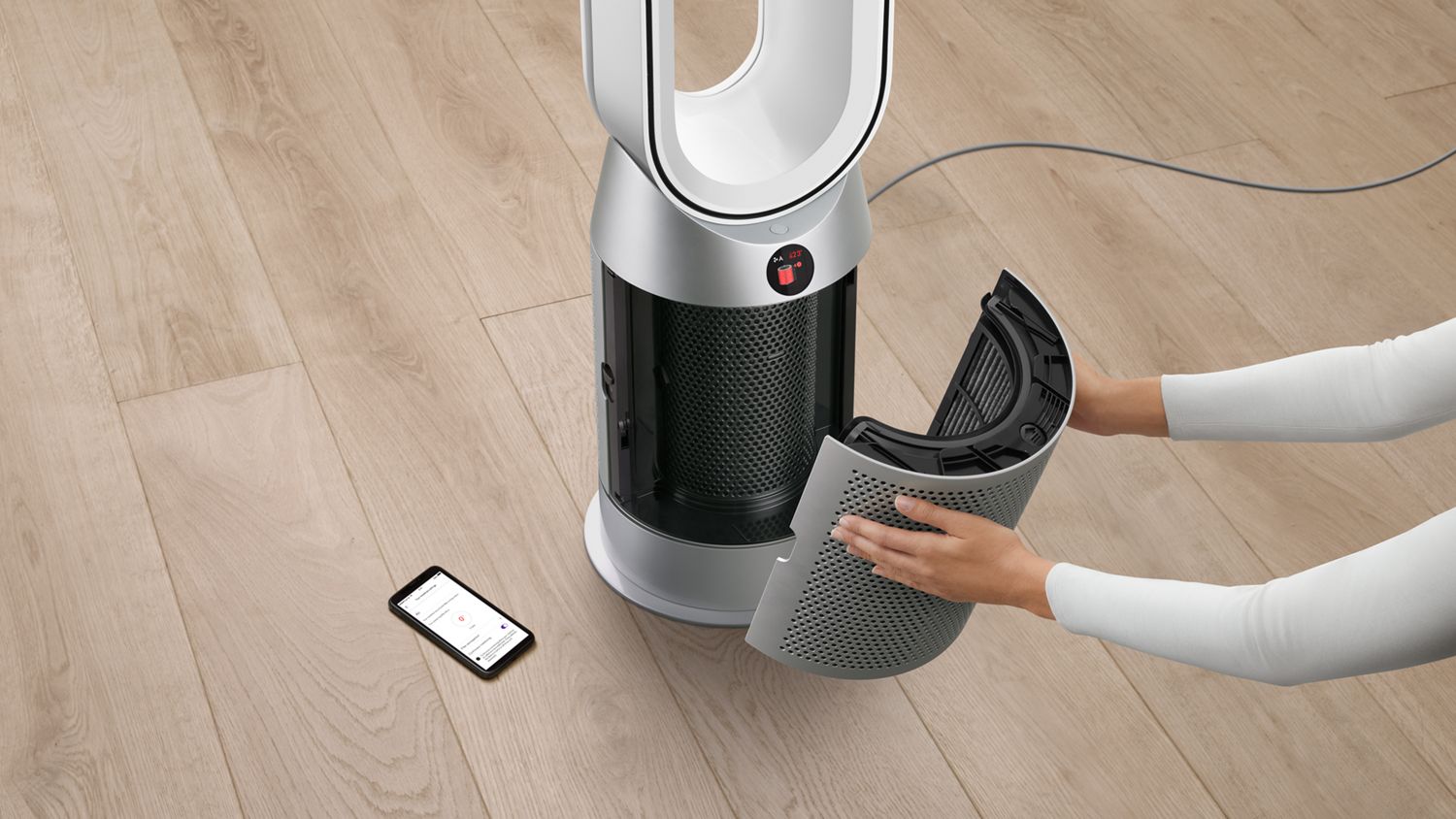 Dyson Purifier Hot+Cool™空気清浄ファンヒーター ホワイト／シルバー