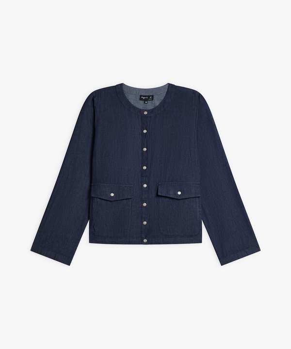 長袖 スナップボタン カーディガン ｜agnès b. FEMME（ファム