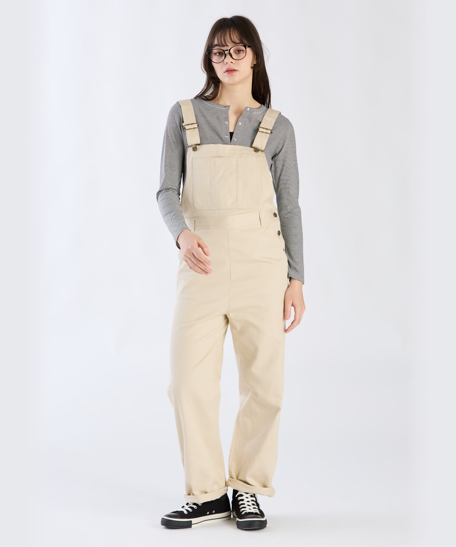 コットンツイル オーバーオール ｜To b. by agnès b.（トゥービー バイ