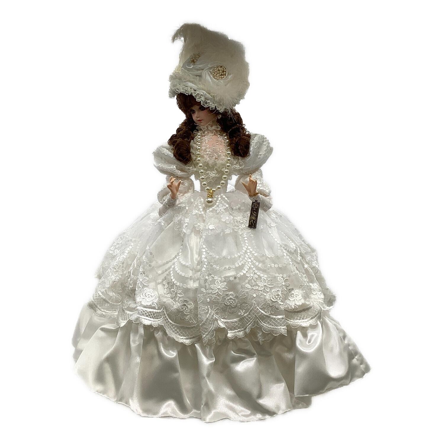 スキヨ人形研究所 フランス人形 グレイシィ リボン ホワイト 人形