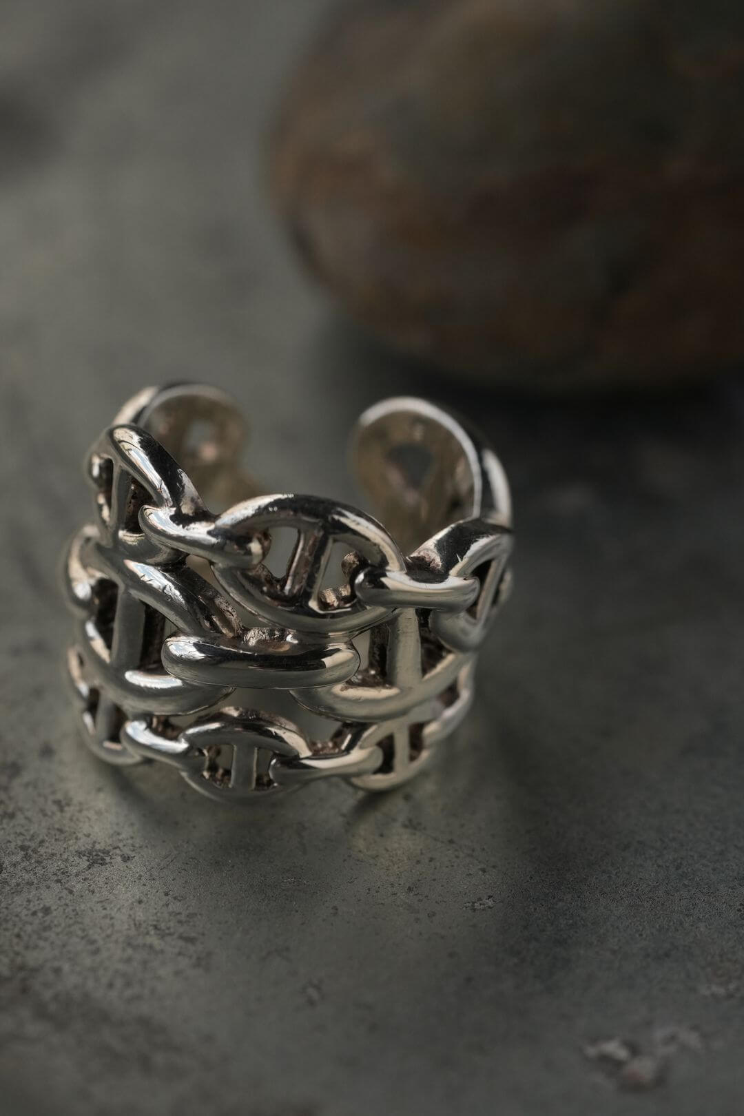 エルメス/シェーヌダンクル アンシェネ リング/Hermes/Chaine d'Ancre