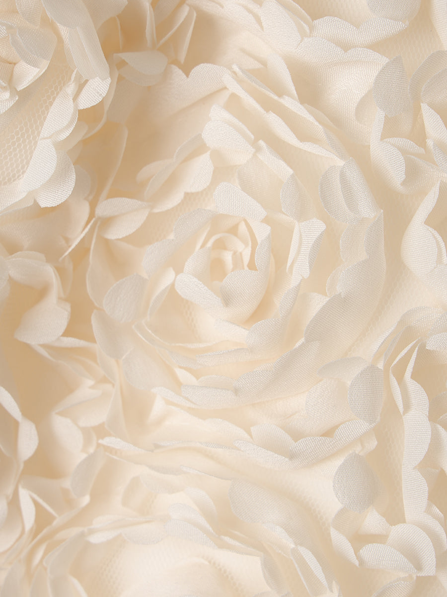 ボリュームフラワーモチーフアメスリトップス