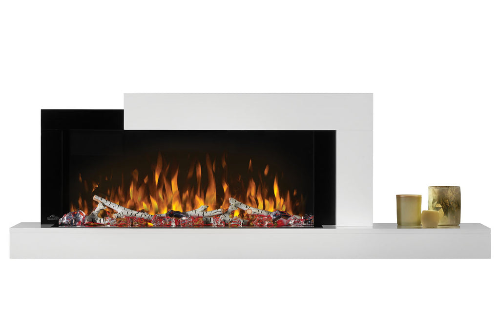 Napoleon Stylus Cara Elite White Wall Mount Electric Fireplace