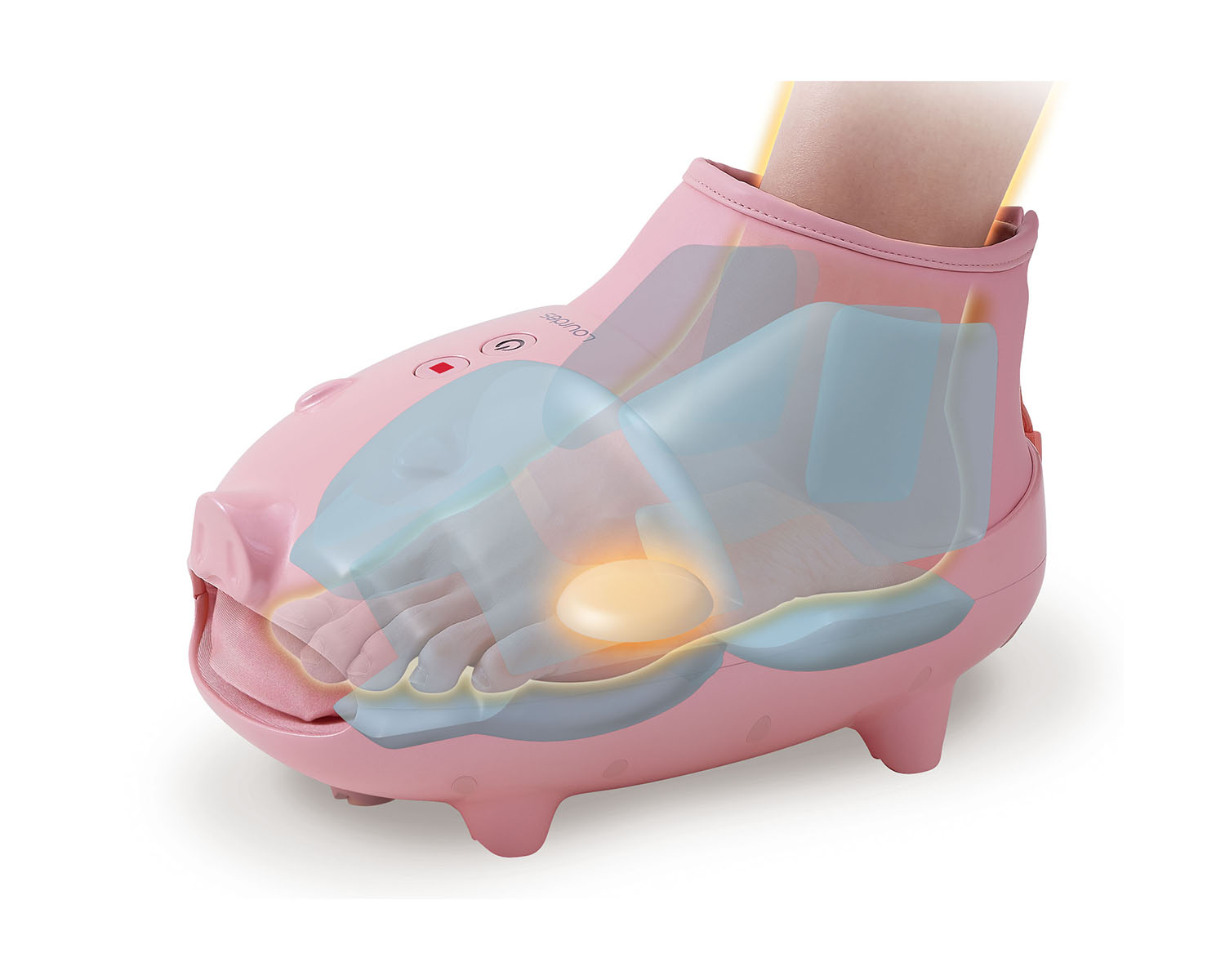 ブーツ型でかかとや足首までケア＆ストレッチ「ルルド フットケア