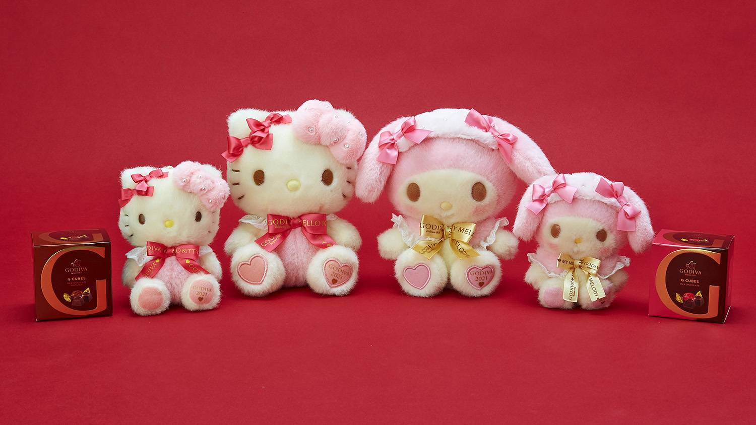 今年のキティとマイメロは愛らしい“ピンク”カラー！GODIVA(ゴディバ