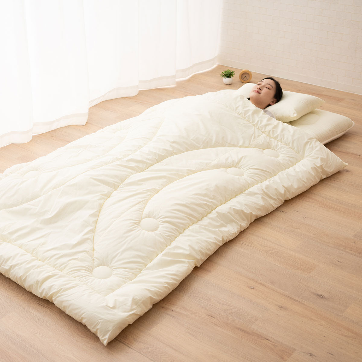 日本製 抗菌・防臭・防ダニ 布団4点セット 「カイザー2」 ダブル