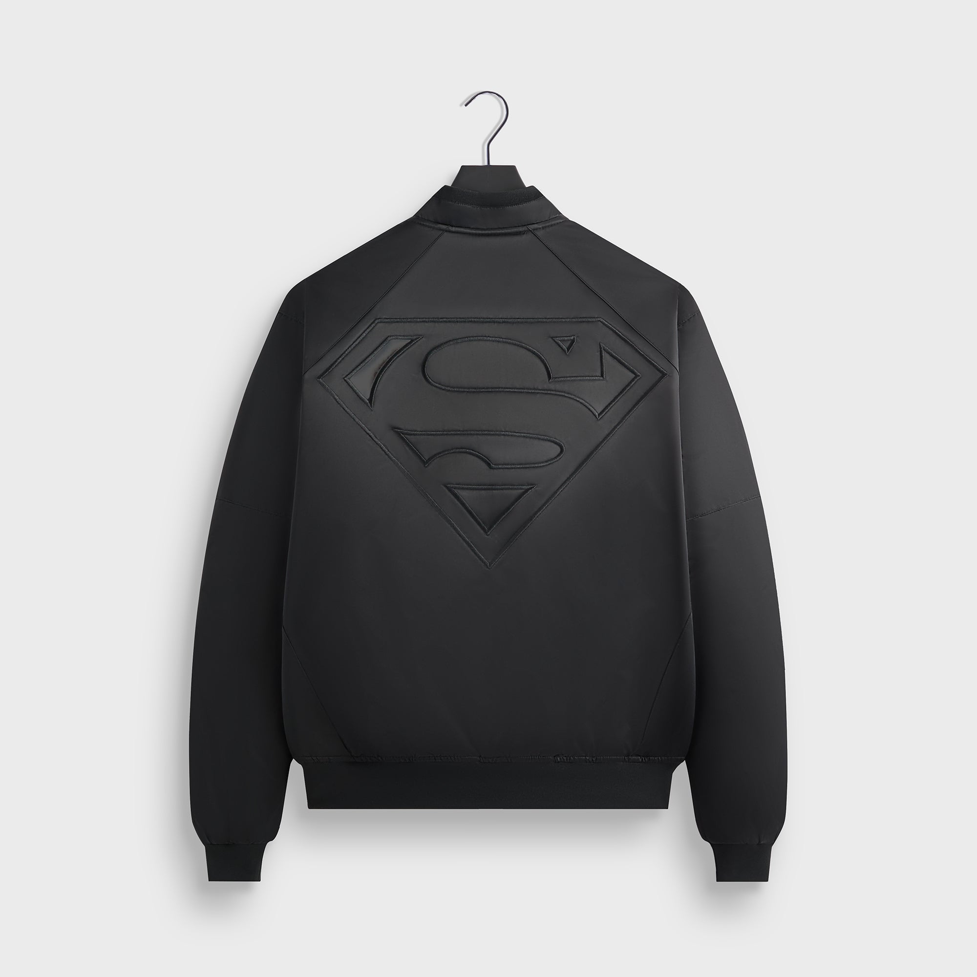 Superman | Kith Satin Bomber Jacket - Black – Kith Europe