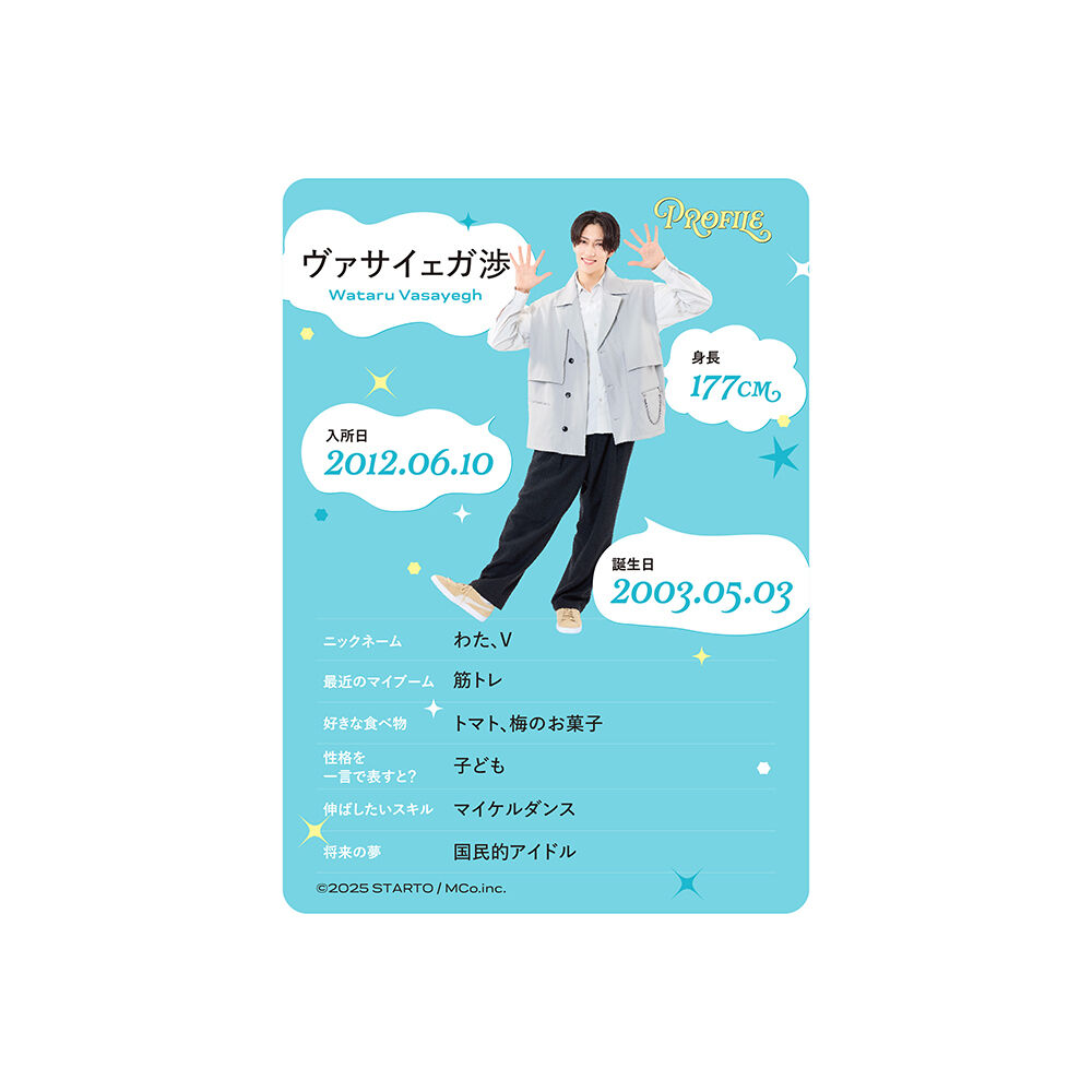 ヴァサイェガ渉 プロフィールカード | ファミクラストア オンライン