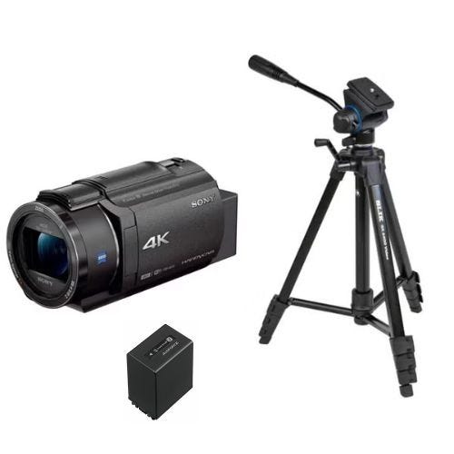 レンタル] ソニー 4Kビデオカメラ FDR-AX45A 三脚＋大容量予備
