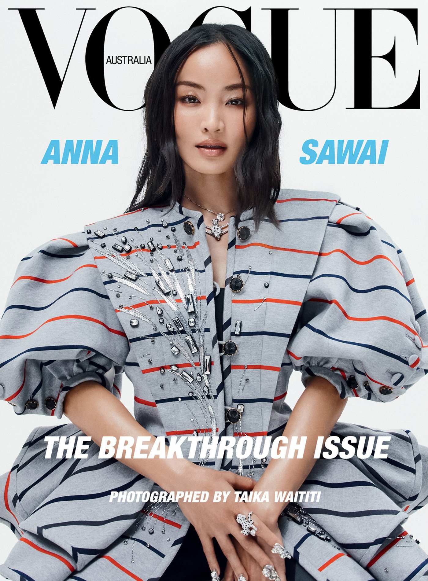 Anna Sawai covers Vogue Australia March 2025 by Taika Waititi