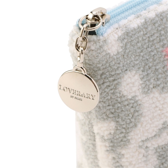 モフモフワンチャン 舟型ポーチS L/MWC-257363(シルバーグレー