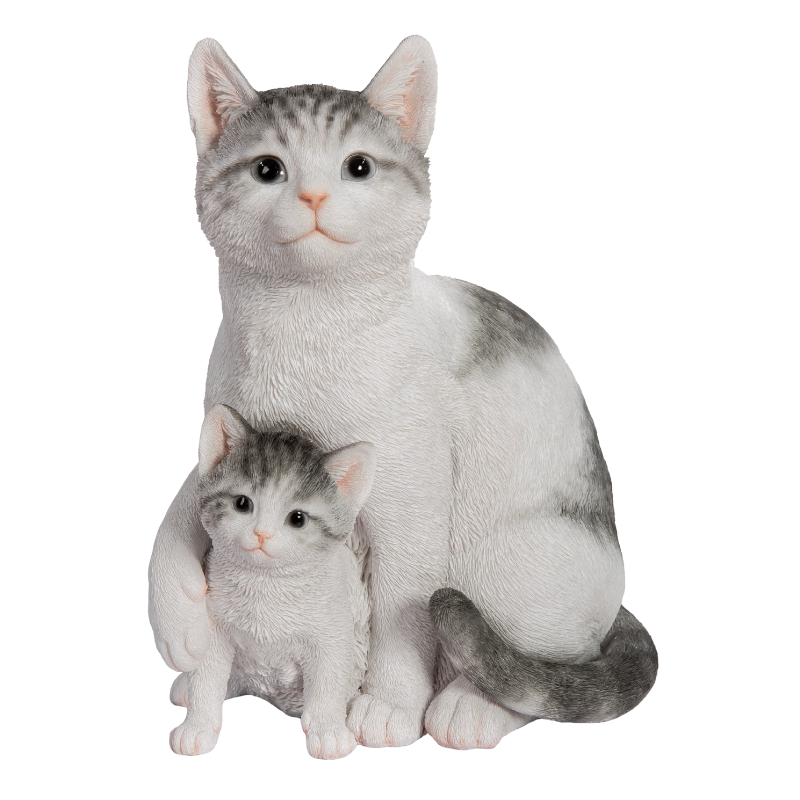 サバトラ白猫の親子 | 業者様向け・WooBia仕入れサイト｜アニマル雑貨