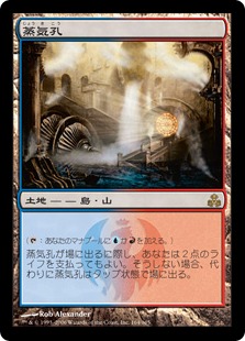 Foil】《蒸気孔/Steam Vents》[EXP] 土地R | 日本最大級 MTG通販サイト