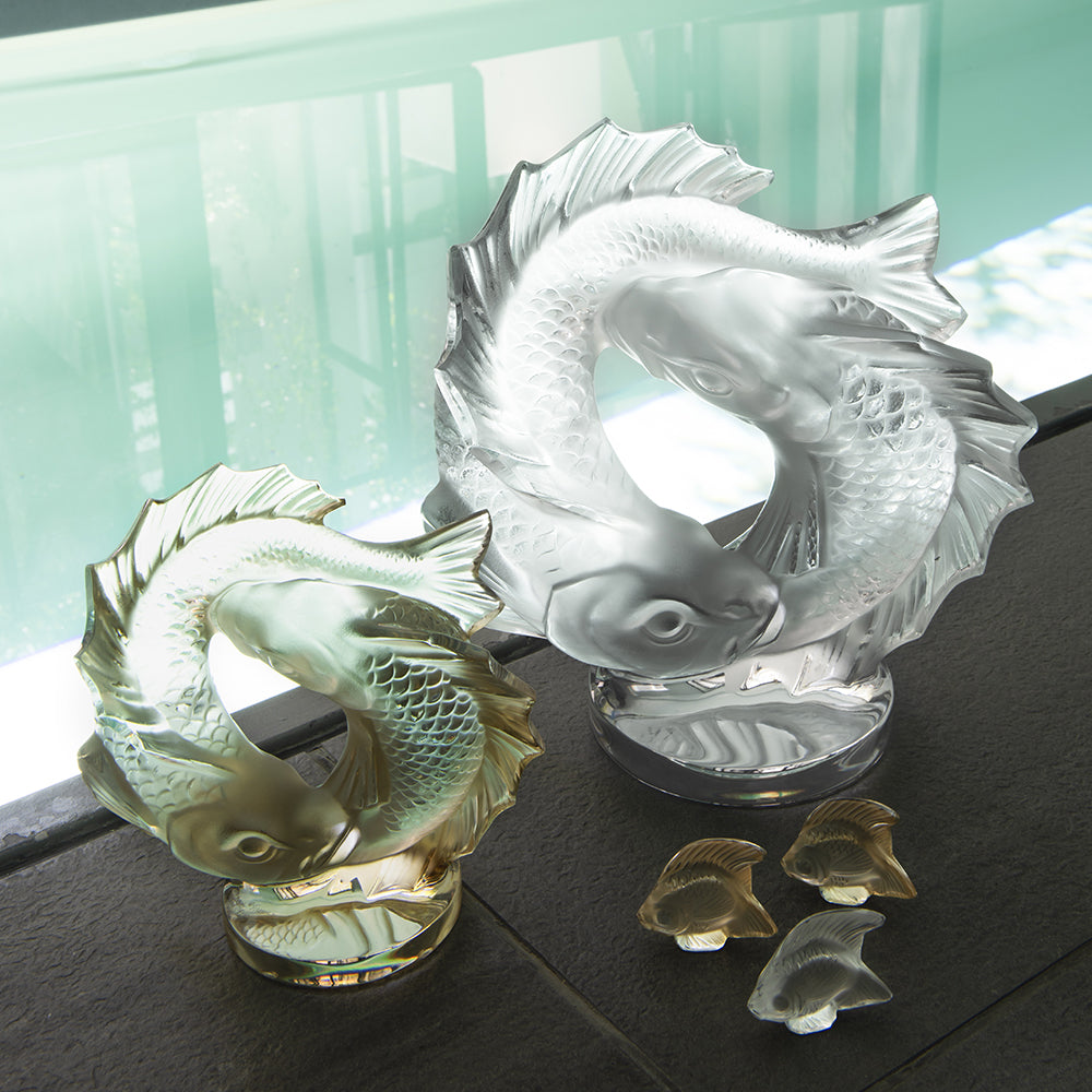 Double Fish sculpture – Lalique France