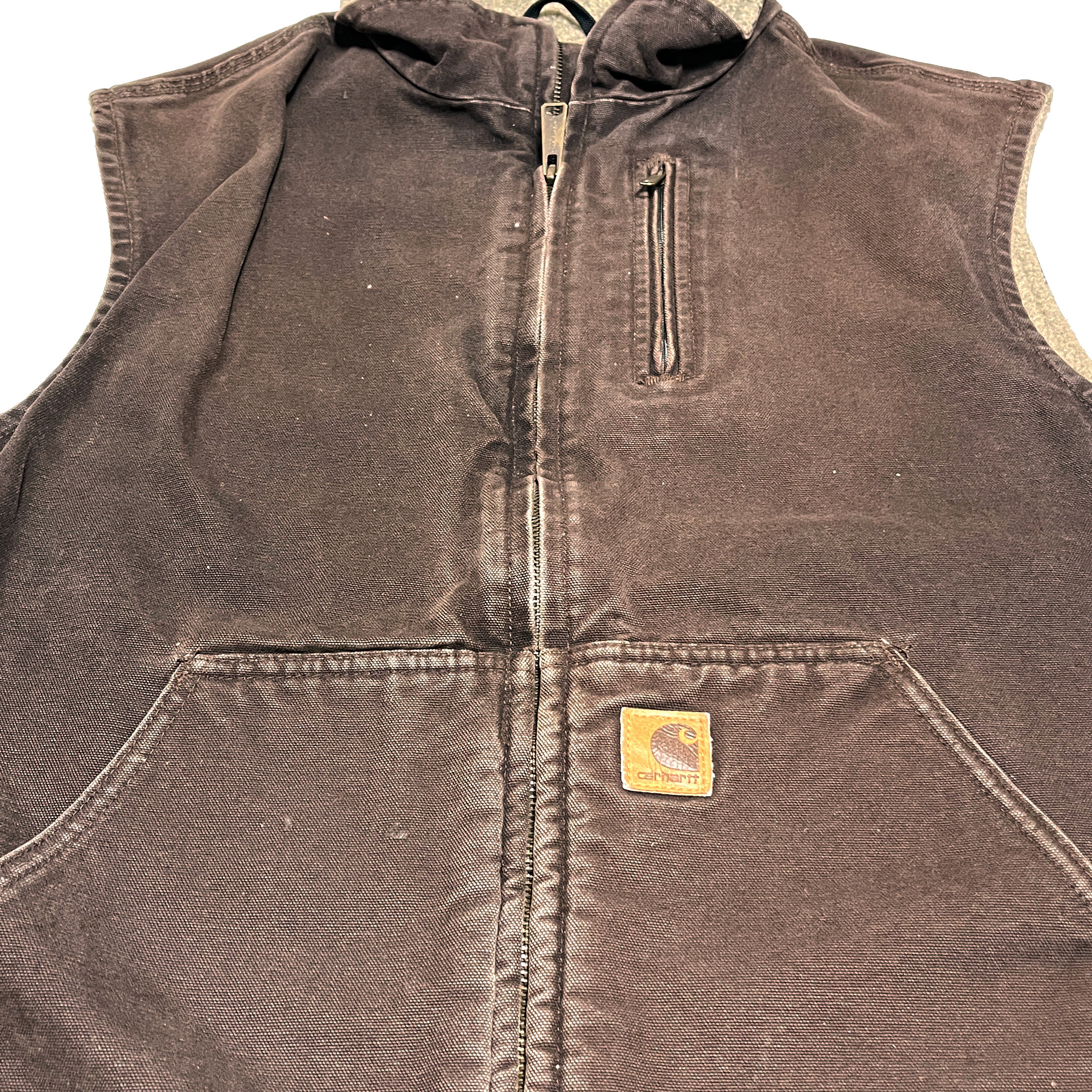 12 メキシコ製 Carhartt ダックベスト ボア ブラウン Size (XL) – frgeek