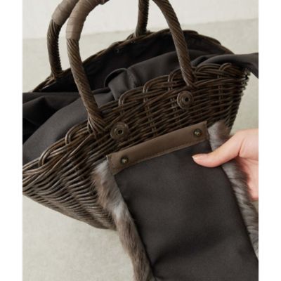 Whim Gazette(ウィム ガゼット)の【The BagmatiI】FUR MINIバスケット