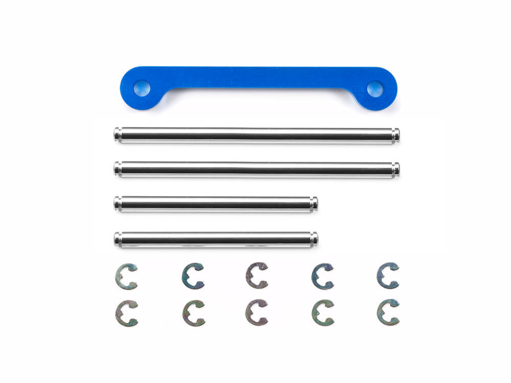 タミヤ OP.1695 ステンレスサスシャフト&アルミサポートブリッジ (GF