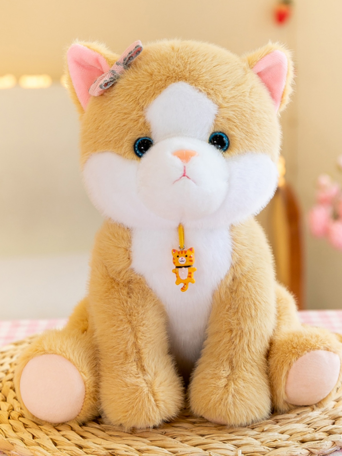 猫ぬいぐるみ 茶色 ふわもふ子猫のおともだち トラ茶|猫ぬいぐるみ専門