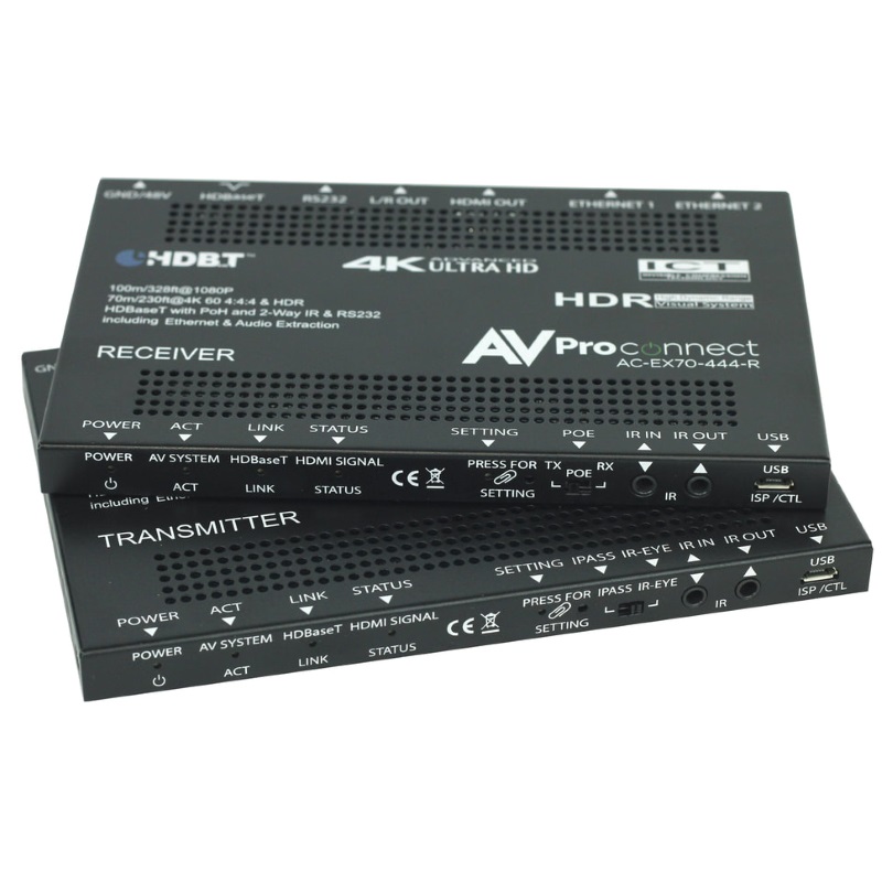 AVPro Edge AC-EX70-444-KIT - 4K60 (4:4:4) 70M HDMI Extender Set