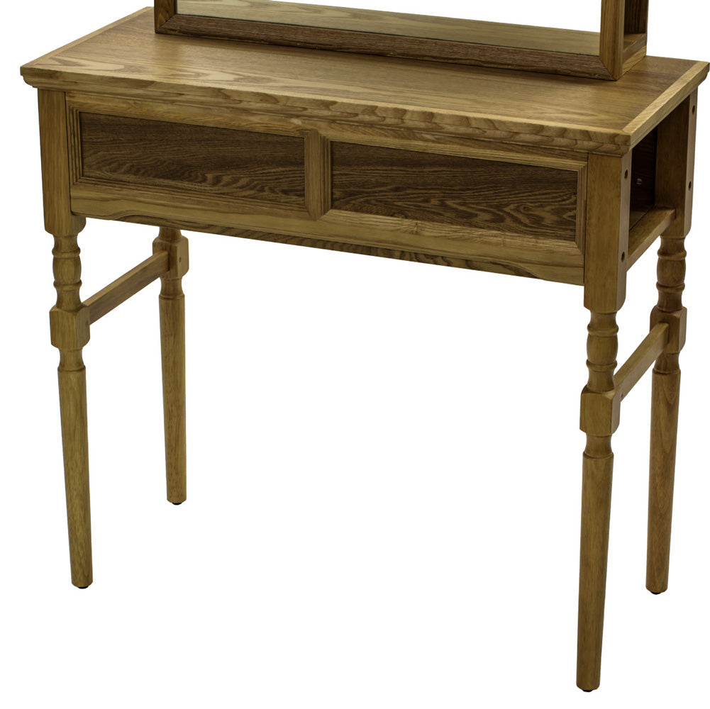 ヘアサロン 美容室 ドレッサー ウッド アンティーク アーチ 両面｜美容