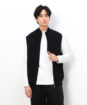 ジップアップ ニットベスト（47-72KM01-205）｜コムサイズム（COMME CA