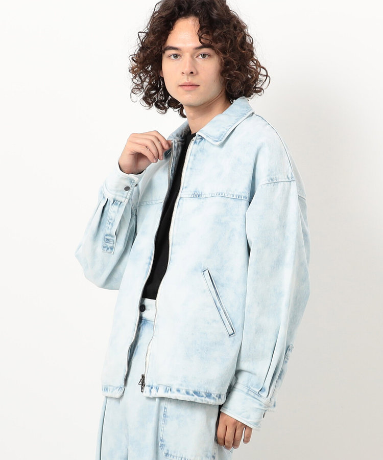 セットアップ対応】ムラブリーチデニムブルゾン（55-01BI02-204