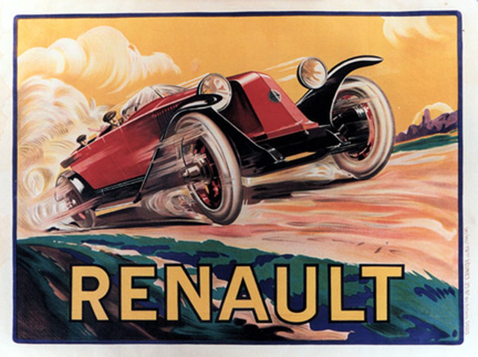 Vintage poster – Renault – Galerie 1 2 3